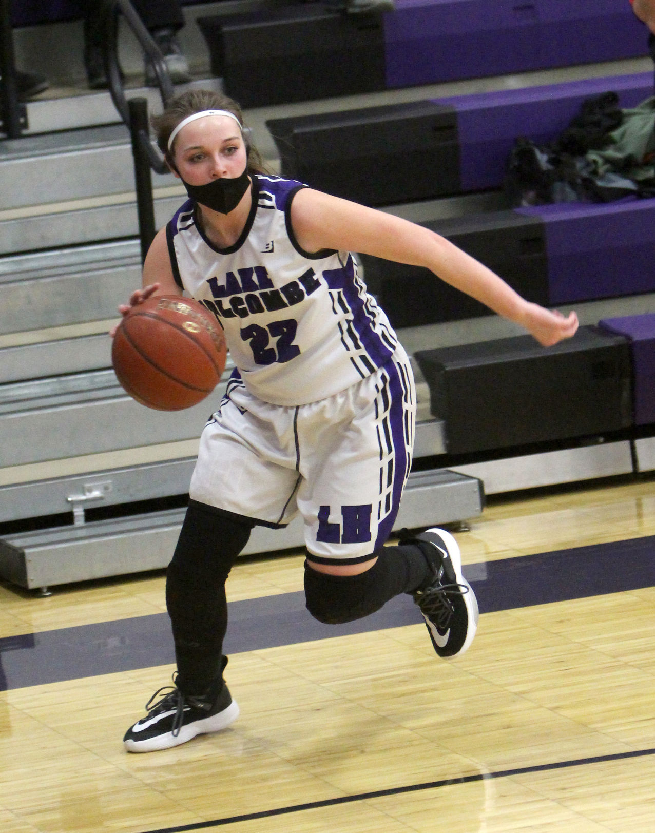 Winter at Lake Holcombe girls basketball 1-5-21